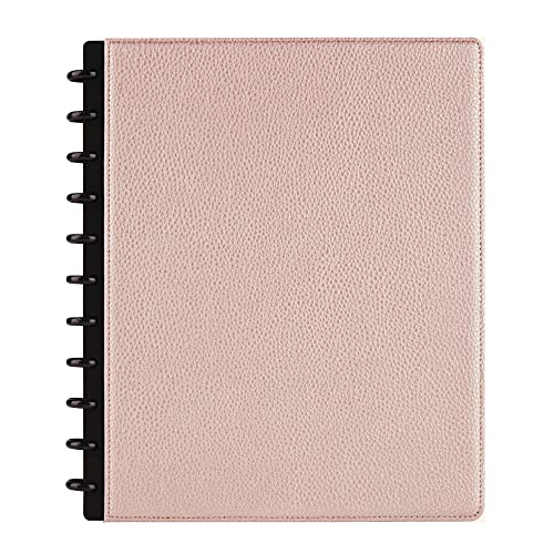 TUL Elements Notizbuch, liniert, 20 x 28 cm, schmal liniert, 120 Seiten (60 Blatt), Roségold/Kieselstein von Tul