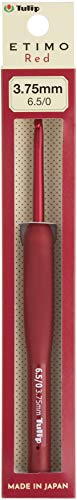 Tulip Etimo Red Crochet Hook W/Cushion Grip-3.75mm von Tulip