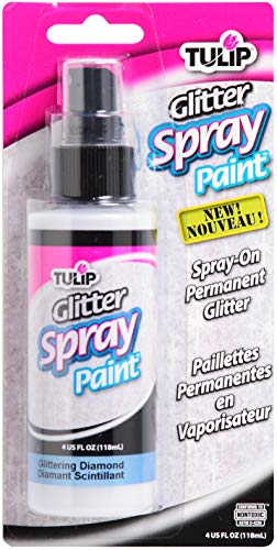 Bulk Buy: Duncan Tulip Fabric Spray Paint 4 Unzen/pkg-glittering Diamant – Silber (3er Pack) von Tulip