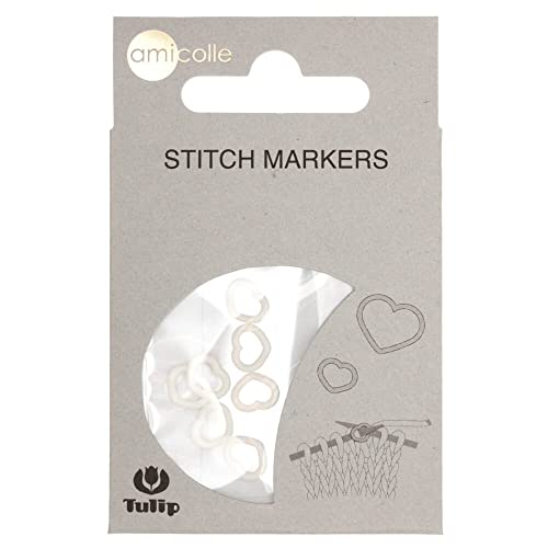 Tulip AC-013E Stitch Markers, White, Small von Tulip