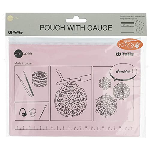 Tulip AC-062E Pouch with Gauge and Crochet Accessories, Pink, Einheitsgröße Tulip AC-062E Pouch with Gauge and Crochet Accessories, Pink, Einheitsgröße von Tulip