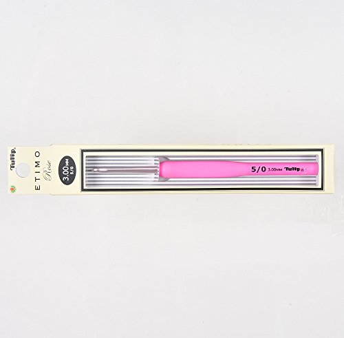 Tulip Etmo Rose TER-06e Häkelnadel, 3,0 mm, weicher Griff, Aluminium, Rosa Tulip Etmo Rose TER-06e Häkelnadel, 3,0 mm, weicher Griff, Aluminium, Rosa von Tulip