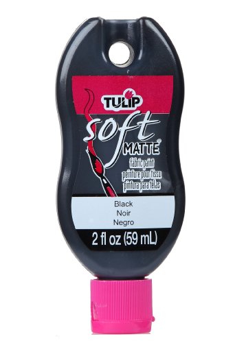 Tulip Soft Fabric Paint 2oz Matte Black 59ml (1 Stück) von Tulip