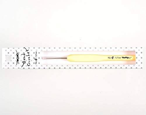 Tulip Sucre Bead Häkelnadel, 1,25 mm, weicher Griff, Occhispitze, TB13–4e Tulip Sucre Bead Häkelnadel, 1,25 mm, weicher Griff, Occhispitze, TB13–4e von Tulip