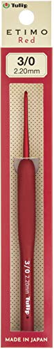 Tulip TED-030E CROCHET HOOK SIZE 3 Häkelhaken, Größe: 3/2,20 mm, 2.2mm von Tulip