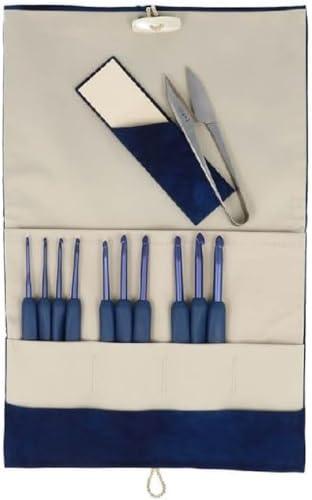 Tulip TEW-001E Häkeln Haken und Zubehör Satz, Aluminium, Blau, One Size von Tulip