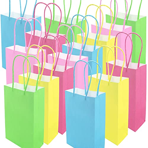 Geschenktüten 15 Stück Papiertüten Geschenktaschen Candy Tüten zum Geschenken, Giveaways, geburtstag, Hochzeit, Party, usw, 15x8x21cm von Tuloka