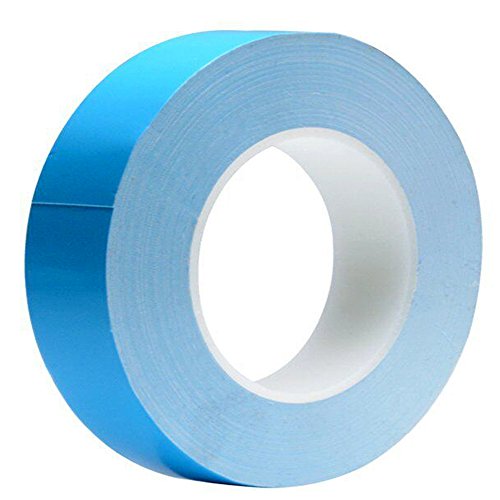 Tuloka Thermisches Klebeband leitend, doppelseitig, kühlendes Band für integrierte Schaltungen, Kühlkörper, Chipsatz, LED, 25m x 30mm von Tuloka