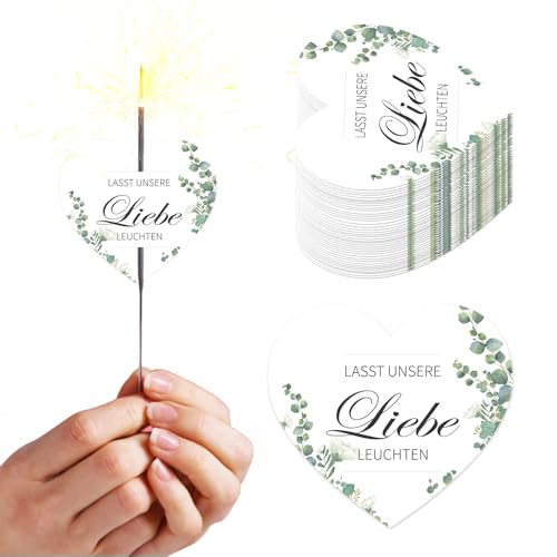 100 Stück Wunderkerzen Etiketten Hochzeit – Lasst unsere Liebe leuchten,Wunderkerzenschilder,Wunderkerzen Hochzeit Etiketten für Hochzeit Dekoration & Fotoaufgaben 100 Stück Wunderkerzen Etiketten Hochzeit – Lasst unsere Liebe leuchten,Wunderkerzenschilder,Wunderkerzen Hochzeit Etiketten für Hochzeit Dekoration & Fotoaufgaben von Tulov