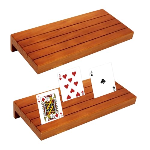 Tulov 2 Stück Kinder Kartenhalter, Holz Spielkartenhalter, Spielkartenhalter Kartenständer, Spielkartenständer Kartenständer, Freisprech Kartenständer mit Anti Rutsch Streifen für Kinder und Senioren Tulov 2 Stück Kinder Kartenhalter, Holz Spielkartenhalter, Spielkartenhalter Kartenständer, Spielkartenständer Kartenständer, Freisprech Kartenständer mit Anti Rutsch Streifen für Kinder und Senioren von Tulov