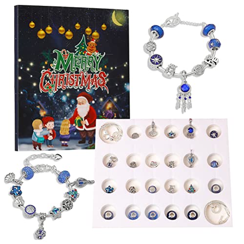 Bettelarmbänder Set Adventskalender mit Countdown für 24 Tage, Kunst und Handwerk für 8-12 Jahre. Tumotsit von Tumotsit