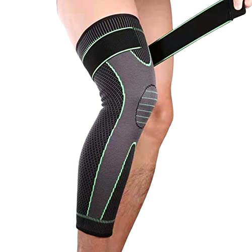 Fußball-Sockelleisten, bewegliche 360 Grad lange Beine Ärmel Schienbeinschoner, Anti-rutsch-verstellbare Knieschützer-Ausrüstung für Basketball, Volleyball, Fußball, Tennis von Tumotsit