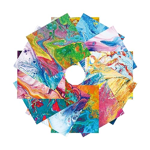 Tumotsit 5 Kartonpapier | Dekorpapier für Album, Ausschnitte, Papp-Pads 6 x 6, Altpapier für Alben, Fotos, dekoratives Zubehör von Tumotsit