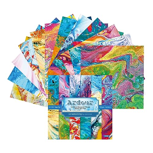 Pappunterlage für Scrapbooking, Papierhintergrund, einseitiges Muster, 15,2 cm, Bastelzubehör für Kinder von Tumotsit