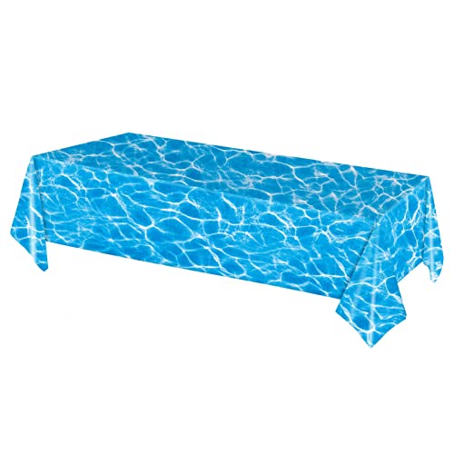 Wasser-Tischdecke, 137 x 274 cm, Naturblau, rechteckige Esstischdekoration für Café, Familie, Küche, Outdoor, , Pool Wasser-Tischdecke, 137 x 274 cm, Naturblau, rechteckige Esstischdekoration für Café, Familie, Küche, Outdoor, , Pool von Tumotsit