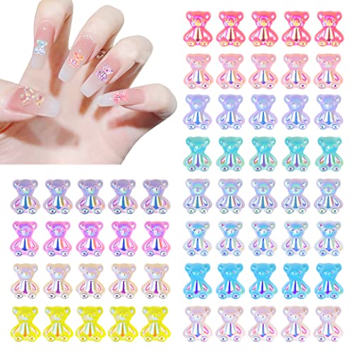 3D Bär Harz Nail Art Maniküre Dekorationen Kristall Strasssteine Set Bären Nagel Perlen Zubehör Ornamente für Frauen Mädchen 12 Farben 60 Stücke 3D Bär Harz Nail Art Maniküre Dekorationen Kristall Strasssteine Set Bären Nagel Perlen Zubehör Ornamente für Frauen Mädchen 12 Farben 60 Stücke von Tunejoy