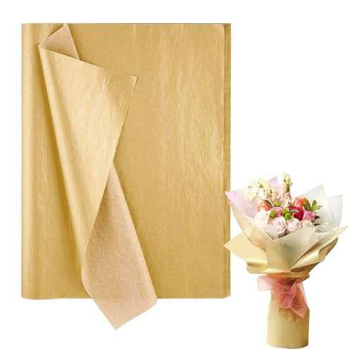Seidenpapier Gold Seidenpapier Metallic Geschenkpapier Geschenkverpackung Papier Geschenk Verpackungsmaterial für Weihnachten, Hochzeit, Geburtstag, DIY Craft 100 Blatt 50 x 35 cm Seidenpapier Gold Seidenpapier Metallic Geschenkpapier Geschenkverpackung Papier Geschenk Verpackungsmaterial für Weihnachten, Hochzeit, Geburtstag, DIY Craft 100 Blatt 50 x 35 cm von Tunejoy