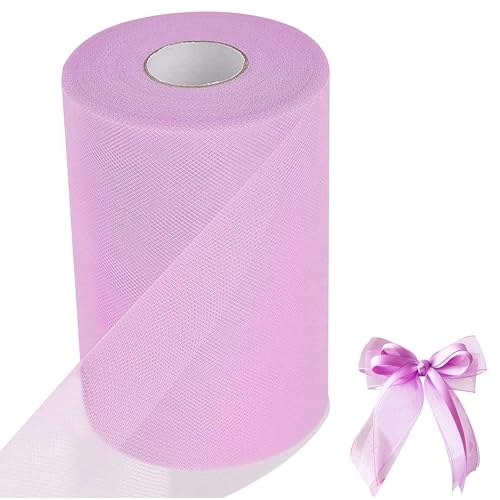 Tüll Rolle 15cm x 91m Rollen Tüll für DIY Tutu Rock Handwerk Hochzeit Weihnachten Party Dekoration Rosa von Tunejoy