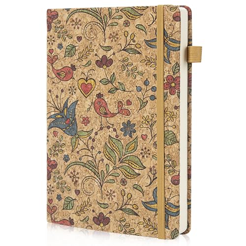 Tunejoy Bullet Journal Blanko Notizbuch A5 mit 100 blatt Leerseite Hardcover Skizzenbuch für für Reisende, Schüler und Büro von Tunejoy
