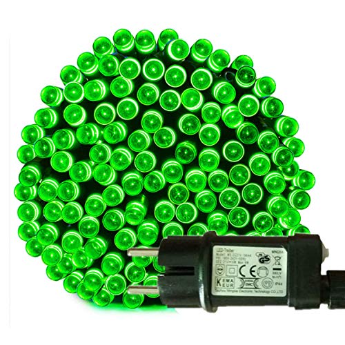 Tuokay, Innen Lichterkette mit Stecker, 23m 200 LED 8 Modi Wasserdicht Kette, Dekorative Girlande für Balkon Terrasse Hof Garten Weihnachtsbaum Party Fest Deko (Grün) von Tuokay