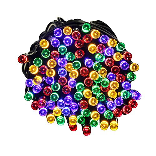 Tuokay, Innen Lichterkette mit Stecker, 23m 200 LED 8 Modi Wasserdicht Kette, Dekorative Girlande für Balkon Terrasse Hof Garten Weihnachtsbaum Party Fest Deko (Vielfarbig) von Tuokay
