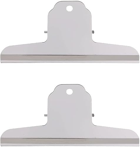 Extra große Clips, 2 Stück, Edelstahl, Jumbo-Ordner (14,5 cm) von Tuoservo