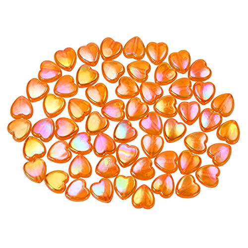 Tupalizy Mini-Acryl-Herz-Perlen, 9 mm, AB-Farbe, Herz-Anhänger für Schmuckherstellung, Armbänder, Halsketten, Ohrringe, Schlüsselanhänger, Zubehör, Basteln, Valentinstag, Orange, 100 Stück Tupalizy Mini-Acryl-Herz-Perlen, 9 mm, AB-Farbe, Herz-Anhänger für Schmuckherstellung, Armbänder, Halsketten, Ohrringe, Schlüsselanhänger, Zubehör, Basteln, Valentinstag, Orange, 100 Stück von Tupalizy