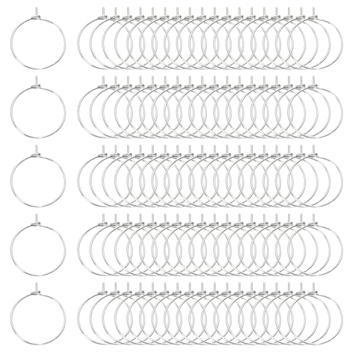 Tupalizy Weinglas-Charm-Ringe, Ohrringe, Perlen, offene Binderinge für Schmuckherstellung, DIY-Perlenhandwerksprojekte, Hochzeit, Weihnachten, Geburtstag, Party, Festival, Zubehör, 100 Stück (20 mm Tupalizy Weinglas-Charm-Ringe, Ohrringe, Perlen, offene Binderinge für Schmuckherstellung, DIY-Perlenhandwerksprojekte, Hochzeit, Weihnachten, Geburtstag, Party, Festival, Zubehör, 100 Stück (20 mm von Tupalizy