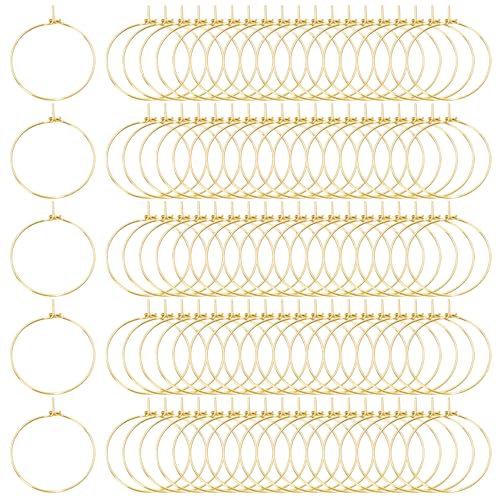 Tupalizy Weinglas-Charm-Ringe, Ohrringe, Perlen, offene Binderinge für Schmuckherstellung, DIY-Perlenhandwerksprojekte, Hochzeit, Weihnachten, Geburtstag, Party, Festival, Zubehör, 100 Stück (25 mm Tupalizy Weinglas-Charm-Ringe, Ohrringe, Perlen, offene Binderinge für Schmuckherstellung, DIY-Perlenhandwerksprojekte, Hochzeit, Weihnachten, Geburtstag, Party, Festival, Zubehör, 100 Stück (25 mm von Tupalizy