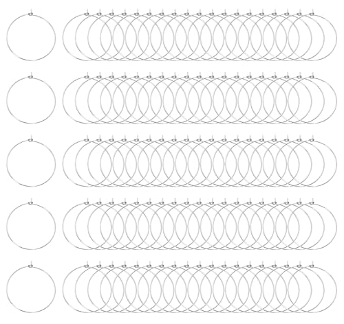 Tupalizy Weinglas-Charm-Ringe, Ohrringe, Perlen, offene Binderinge für Schmuckherstellung, DIY-Perlenhandwerksprojekte, Hochzeit, Weihnachten, Geburtstag, Party, Festival, Zubehör, 100 Stück (35 mm Tupalizy Weinglas-Charm-Ringe, Ohrringe, Perlen, offene Binderinge für Schmuckherstellung, DIY-Perlenhandwerksprojekte, Hochzeit, Weihnachten, Geburtstag, Party, Festival, Zubehör, 100 Stück (35 mm von Tupalizy