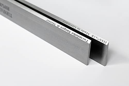 2 Stück Hobelmesser 600 x 30 x 3 HSS Streifenhobelmesser von Turmfalke Sägen&Messer