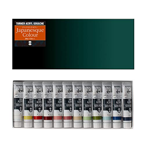 Turner Acryl Gouache Japanesque 12 Color Set 20 ml Tubes by Turner Colour von TURNER