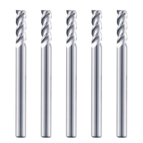 5 Stück 1/8 Zoll Mikrokorn Hartmetall Vierkantfräser Set 3 Stück DLC Fräsbohrer Set für Aluminium Fräsanwendungen, Schruppen und Finishing, CNC-Fräsbohrer für 5 Stück 1/8 Zoll Mikrokorn Hartmetall Vierkantfräser Set 3 Stück DLC Fräsbohrer Set für Aluminium Fräsanwendungen, Schruppen und Finishing, CNC-Fräsbohrer für von Turnextte