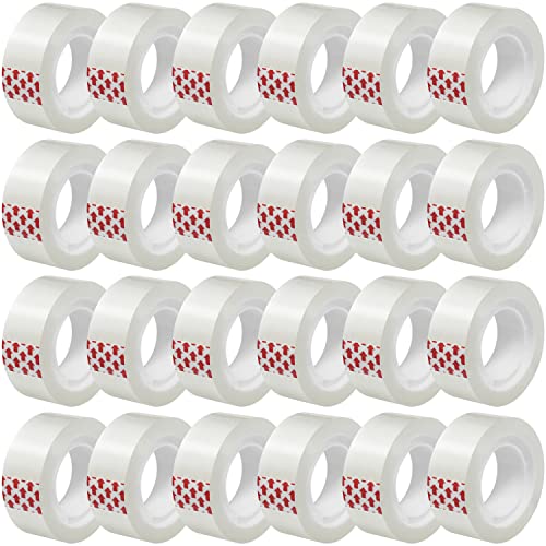 Turxayox 24 Rollen Transparentes Nachfüllband, Transparentes Klebeband, 0,9 x 2022 cm, Glanzbänder für Geschenkverpackungen, für Spender, Büro, Schule, Zuhause Turxayox 24 Rollen Transparentes Nachfüllband, Transparentes Klebeband, 0,9 x 2022 cm, Glanzbänder für Geschenkverpackungen, für Spender, Büro, Schule, Zuhause von Turxayox
