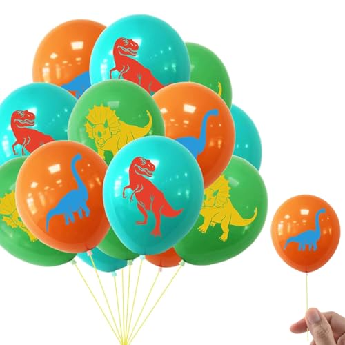 15 Stück Dinosaurier-Ballon-Latex-Party-Dekorationen, 30,5 cm, Dinosaurier-Geburtstagsdekorationen, Dino Dschungel, Jurassic Geburtstagsparty, Dinosaurier-Themenparty-Dekorationen für Jungen, Mädchen, 15 Stück Dinosaurier-Ballon-Latex-Party-Dekorationen, 30,5 cm, Dinosaurier-Geburtstagsdekorationen, Dino Dschungel, Jurassic Geburtstagsparty, Dinosaurier-Themenparty-Dekorationen für Jungen, Mädchen, von TuseRxln