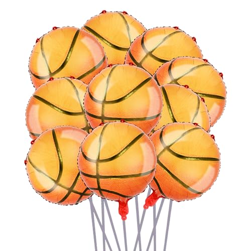 15 Stück Sport Luftballons Basketball, 18 Zoll Basketball Deko für Basketball Party Dekoration, Geburtstag Weltspiel Sport Mottoparty, Kinder Geburtstag Weltspiel Sport Mottoparty von TuseRxln