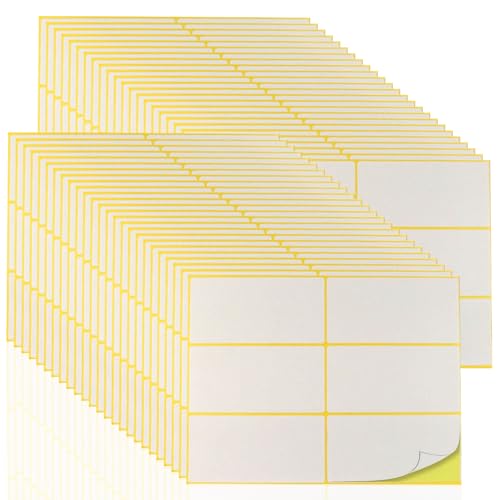 180Stück Selbstklebend Klebeetiketten zum Beschriften, 100 x50mm Selbstklebendes Etikett, Weißes Abnehmbares, Geschriebenes Etikett, Geeignet für Schulen, Büros und Häuser 180Stück Selbstklebend Klebeetiketten zum Beschriften, 100 x50mm Selbstklebendes Etikett, Weißes Abnehmbares, Geschriebenes Etikett, Geeignet für Schulen, Büros und Häuser von TuseRxln