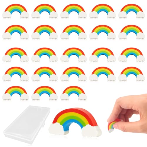 24 Stück Regenbogen Radiergummis Schreibwaren Bunte, Kinder Kawaii Radiergummi, Kunststoff weiche Radiergummi, Kinder Geburtstagsparty Geschenk 24 Stück Regenbogen Radiergummis Schreibwaren Bunte, Kinder Kawaii Radiergummi, Kunststoff weiche Radiergummi, Kinder Geburtstagsparty Geschenk von TuseRxln