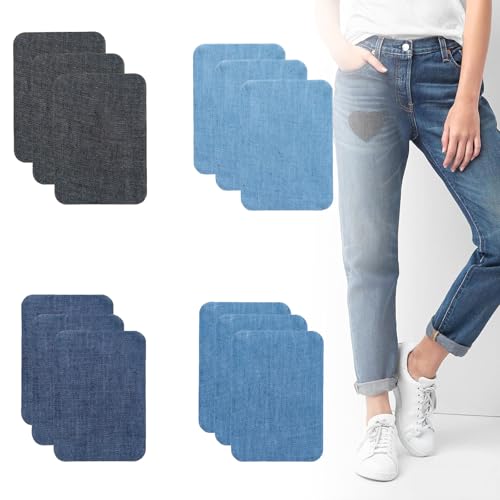 Bügelflicken Aufnäher zum Aufbügeln Patches, 12 Stück Iron on Repair Patches, 5 Farbtöne, Flicken zum Aufbügeln, Reparaturset für Kleidung, Hosen, Kleider, Hemden, Jacken, Jeans und mehr. Bügelflicken Aufnäher zum Aufbügeln Patches, 12 Stück Iron on Repair Patches, 5 Farbtöne, Flicken zum Aufbügeln, Reparaturset für Kleidung, Hosen, Kleider, Hemden, Jacken, Jeans und mehr. von TuseRxln