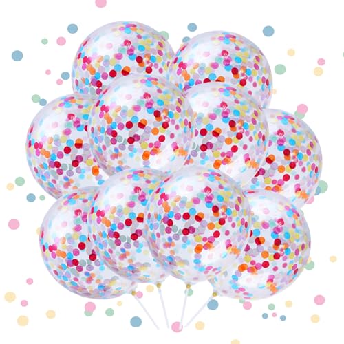Konfetti Bunt Regenbogen Geburtstag Luftballons, 25 Stück Konfetti Ballon Set 12 Zoll Helium Ballons Geburtstagsdeko für Kinder Geburtstagsfeiern und Neujahr, Babyparty Dekorationen Konfetti Bunt Regenbogen Geburtstag Luftballons, 25 Stück Konfetti Ballon Set 12 Zoll Helium Ballons Geburtstagsdeko für Kinder Geburtstagsfeiern und Neujahr, Babyparty Dekorationen von TuseRxln