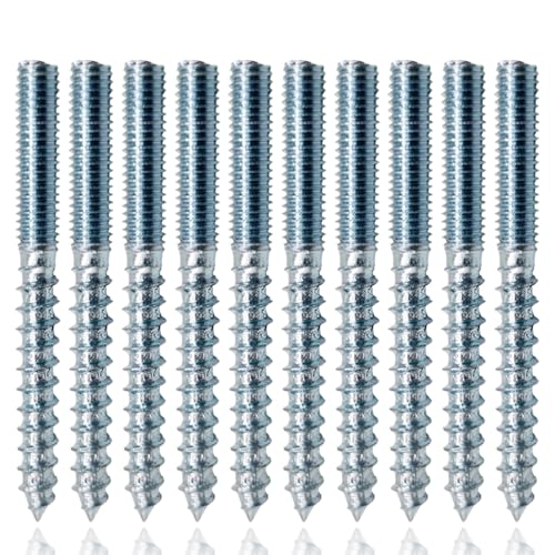 Stockschrauben Dübel 6mm Wood Screws, 10 Stück Stockschrauben M6 x 60 mm, Ringschraube m6, Rohrschellen, Schraubverbindung für Holzschrauben, Möbelbeine, Metallbügel, Holzbrett, Holzplatte. Stockschrauben Dübel 6mm Wood Screws, 10 Stück Stockschrauben M6 x 60 mm, Ringschraube m6, Rohrschellen, Schraubverbindung für Holzschrauben, Möbelbeine, Metallbügel, Holzbrett, Holzplatte. von TuseRxln