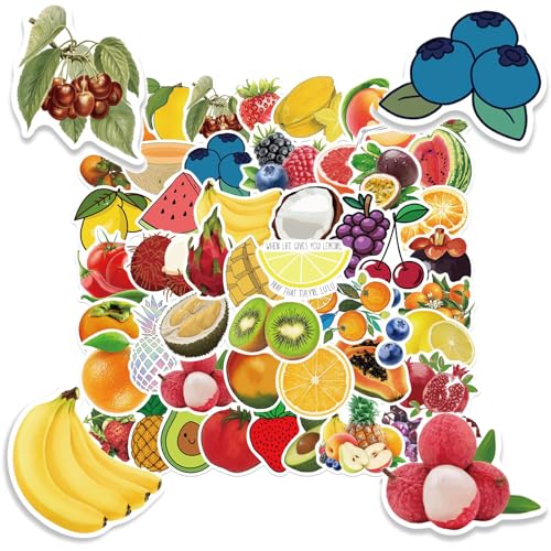 TuseRxln 50 Stück Früchte Aufkleber Pack Früchte Sticker, Wasserfester Vinylaufkleber, Wasserfestes Graffiti-Aufkleberpaket, Geeignet für Laptops, Motorräder, Fahrräder, Skateboards und Computer. TuseRxln 50 Stück Früchte Aufkleber Pack Früchte Sticker, Wasserfester Vinylaufkleber, Wasserfestes Graffiti-Aufkleberpaket, Geeignet für Laptops, Motorräder, Fahrräder, Skateboards und Computer. von TuseRxln