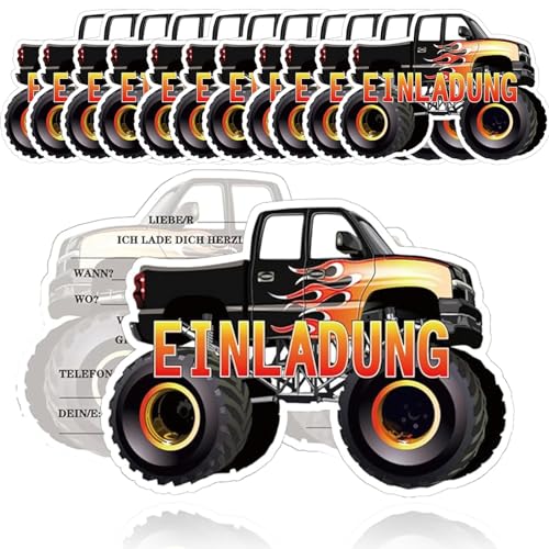 TuseRxln Einladungskarten Kindergeburtstag Junge Auto Truck, Monstertruck Einladungskarten, Kindergeburtstag Einladungskarten, Einladung Kindergeburtstag Junge für Themed Party. TuseRxln Einladungskarten Kindergeburtstag Junge Auto Truck, Monstertruck Einladungskarten, Kindergeburtstag Einladungskarten, Einladung Kindergeburtstag Junge für Themed Party. von TuseRxln