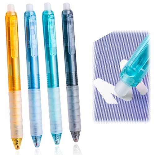 TuseRxln Radierbarer Kugelschreiber Tintenroller Radierbar, 4 Stück 0.5 mm Radierbarer Tintenroller, Tintenroller Radierbar Einziehbare, Kugelschreiber Radierbar, Bürobedarf, Schulsachen. TuseRxln Radierbarer Kugelschreiber Tintenroller Radierbar, 4 Stück 0.5 mm Radierbarer Tintenroller, Tintenroller Radierbar Einziehbare, Kugelschreiber Radierbar, Bürobedarf, Schulsachen. von TuseRxln