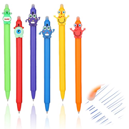 TuseRxln Radierbarer Kugelschreiber Tintenroller Radierbar, 6 Stück 0.5mm Radierbare Stifte, Spaßtintengelstifte, Radierbarer Kugelschreiber Kinder, für Kinder, Schule, Büro, Familie, Bürobedarf. TuseRxln Radierbarer Kugelschreiber Tintenroller Radierbar, 6 Stück 0.5mm Radierbare Stifte, Spaßtintengelstifte, Radierbarer Kugelschreiber Kinder, für Kinder, Schule, Büro, Familie, Bürobedarf. von TuseRxln