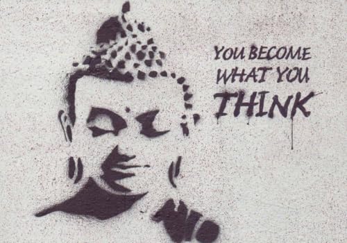Geburtstagskarte Street Art Buddha - Wand Kunstpostkarte mit Schablone Graffiti Spruch, Weisheit & Urban Spiritualität - Zen-Inspiration für Meditation und Mindfulness, Stencil Streetart Design Geburtstagskarte Street Art Buddha - Wand Kunstpostkarte mit Schablone Graffiti Spruch, Weisheit & Urban Spiritualität - Zen-Inspiration für Meditation und Mindfulness, Stencil Streetart Design von Tushita