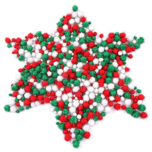 Frgasgds 600 Stück Weihnachten Pompons Verschiedene Größen - Kleine Flauschige Bastel Pompons für Party Deko Artikel, 3 Größen Frgasgds 600 Stück Weihnachten Pompons Verschiedene Größen - Kleine Flauschige Bastel Pompons für Party Deko Artikel, 3 Größen von Tusina