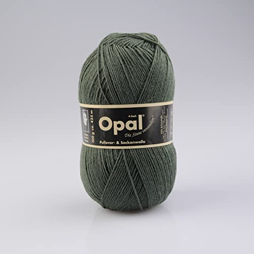 Opal Sockengarn - Uni 4fach 5184 olivgrün von Tutto-Opal