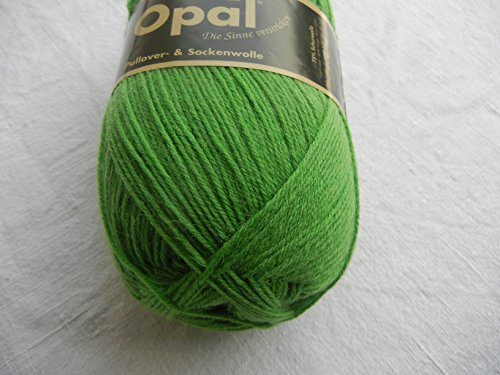 Opal uni 4-fach - 1990 grasgrün - 100g Sockenwolle von OPAL