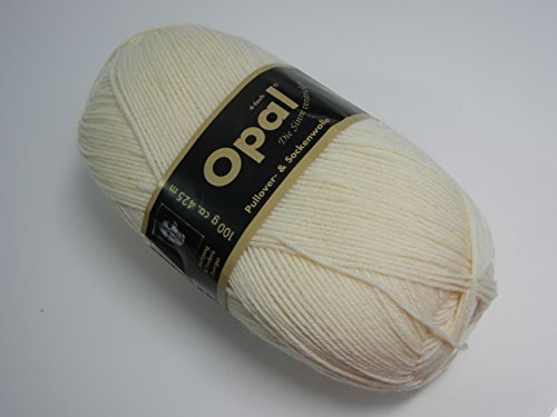 Opal uni 4-fach - 3081 natur - 100g Sockenwolle von Tutto-Opal